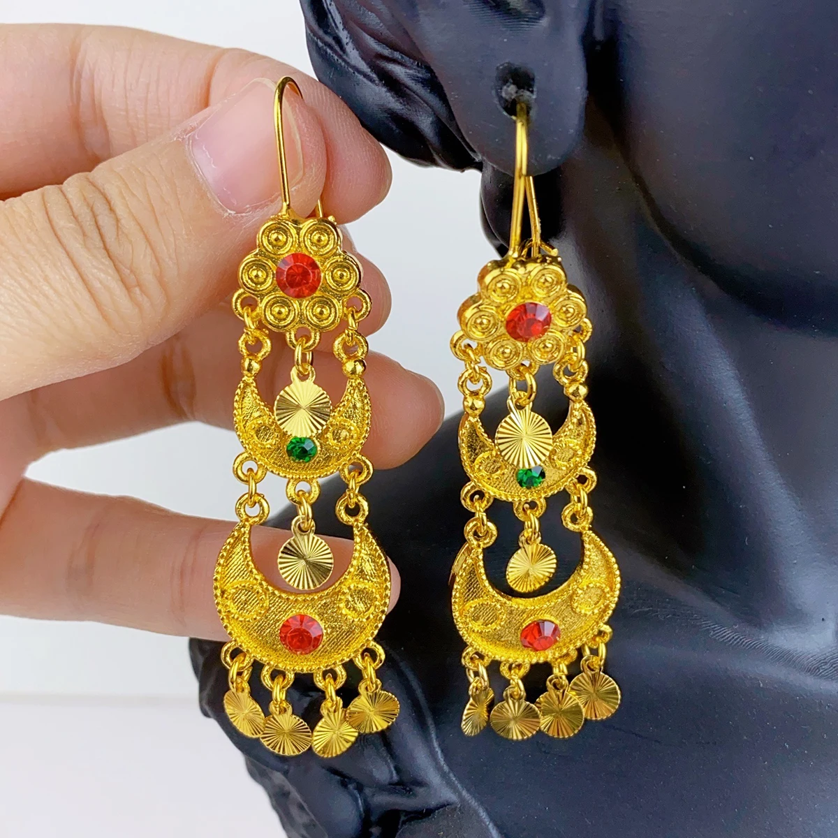 Indian Drop Dangle Earrings Je - Women Accessories Dubai ulasan dan harga