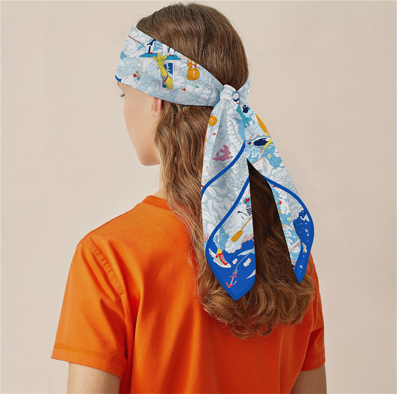 POBING Twill Silk Scarf Women  - Silk Scarf Square ulasan dan harga