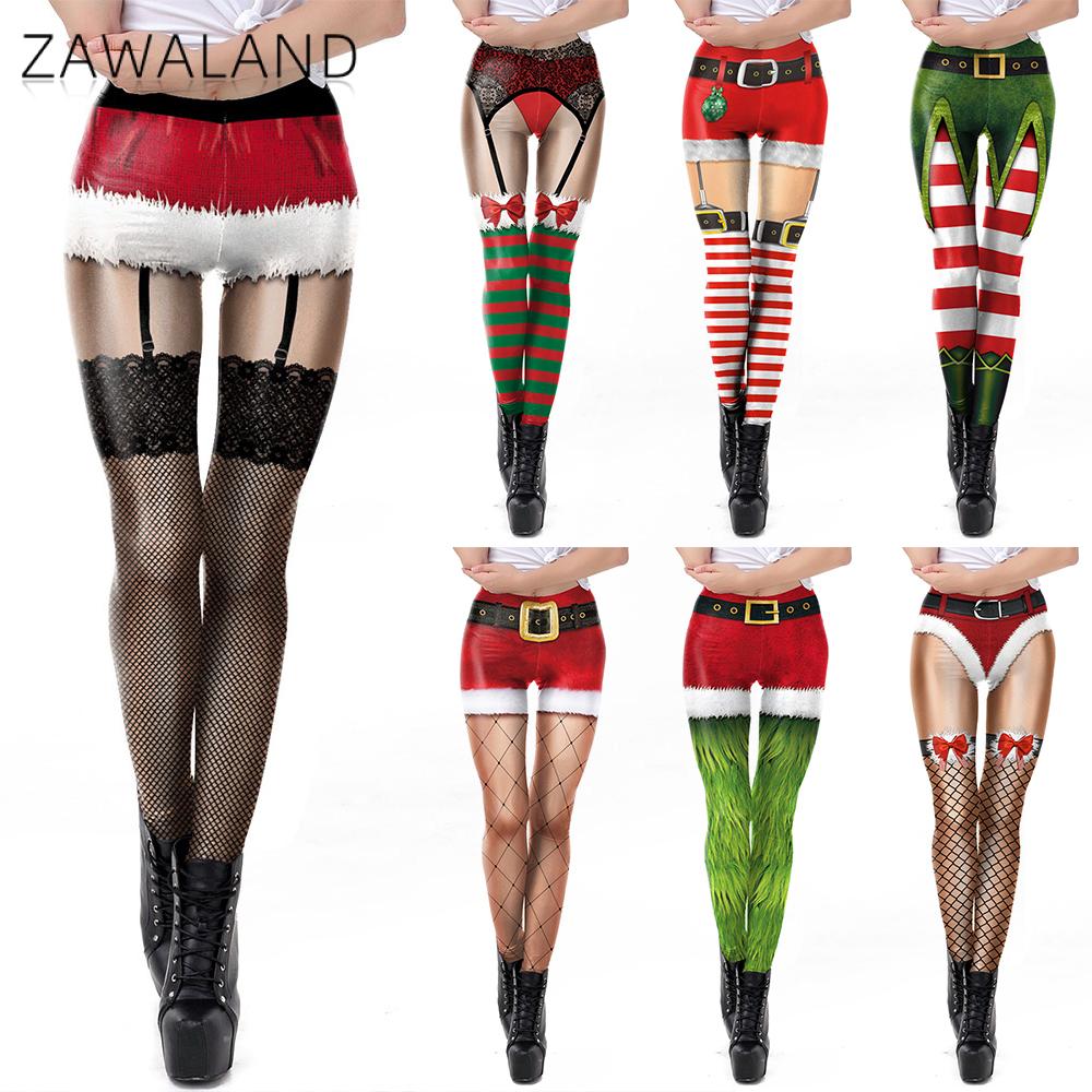 Zawaland Christmas Yoga Leggin - Women'S Red Accessories ulasan dan harga