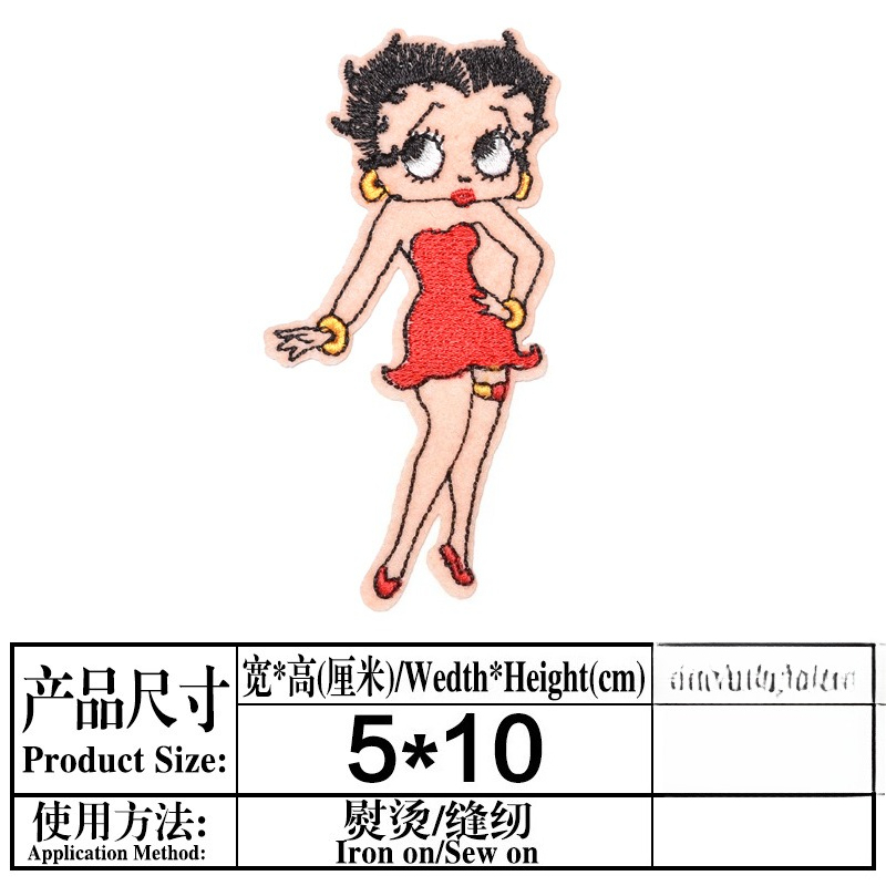 Betty Boop Patch High Color Va - Women'S Accessories Clothing ulasan dan harga