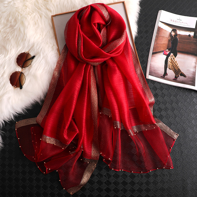 2024 Luxury 100% Silk Shawl Sc - Silk Scarf Square ulasan dan harga