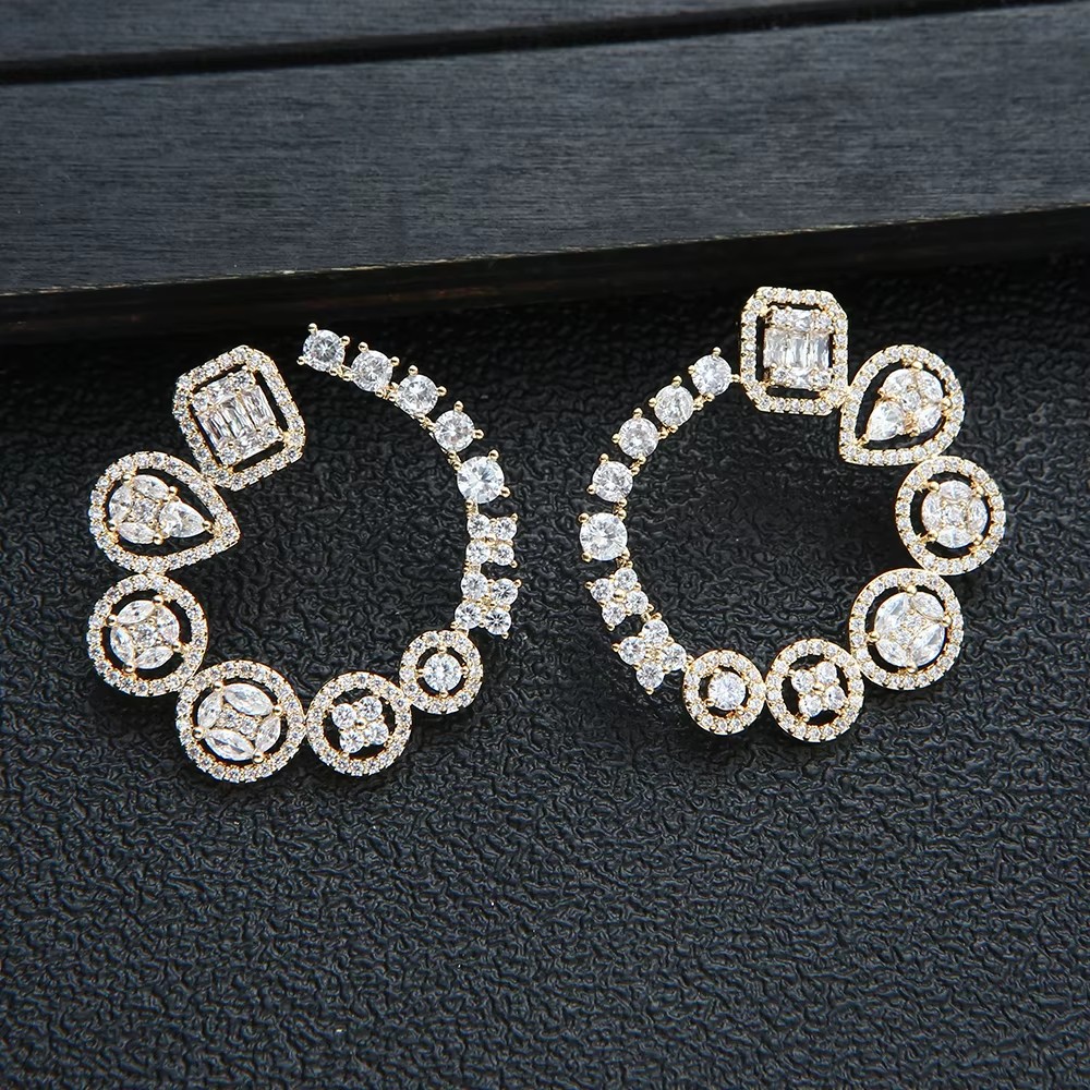 Luxury Round Stud Earrings For - Women Accessories Dubai ulasan dan harga
