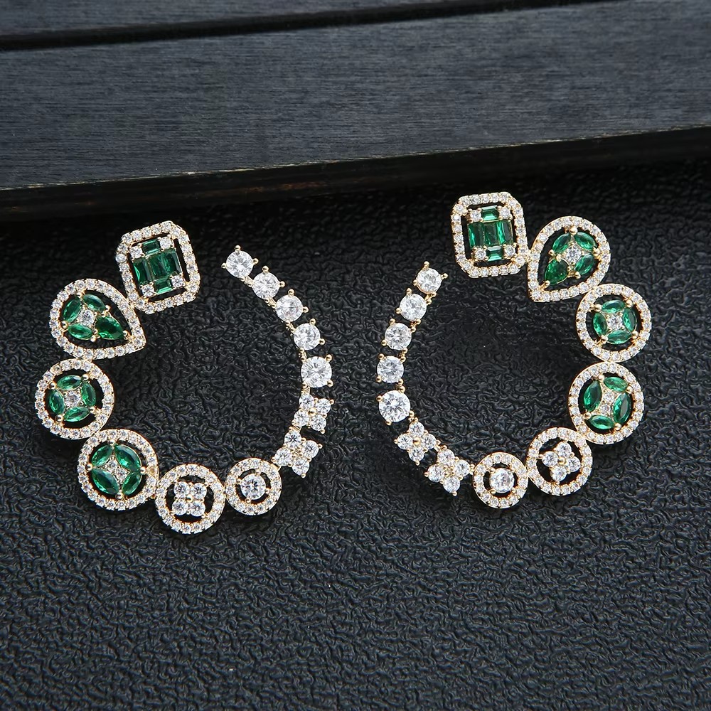 Luxury Round Stud Earrings For - Women Accessories Dubai ulasan dan harga