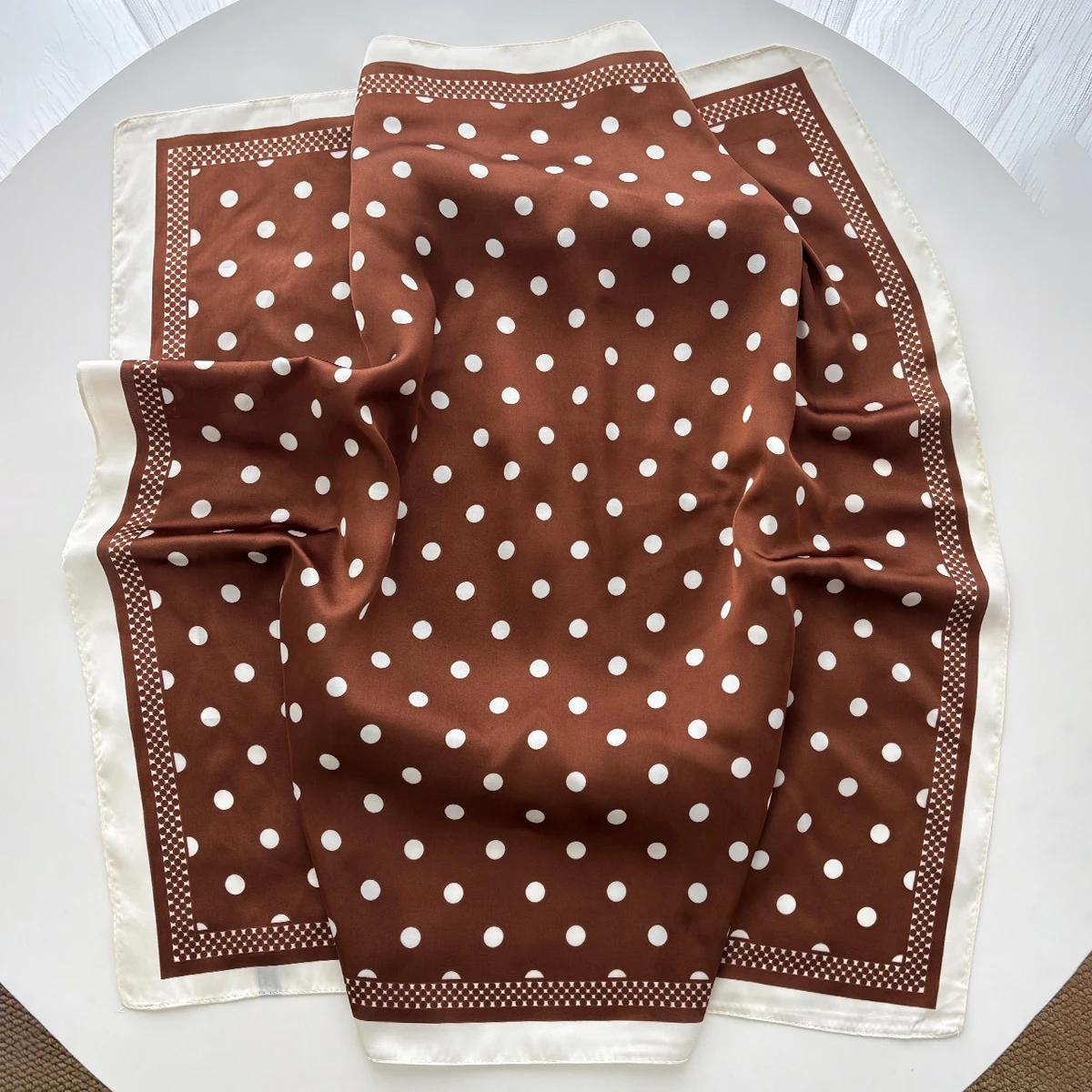 Women Elegant Soft Satin Squar - Silk Scarf Square ulasan dan harga