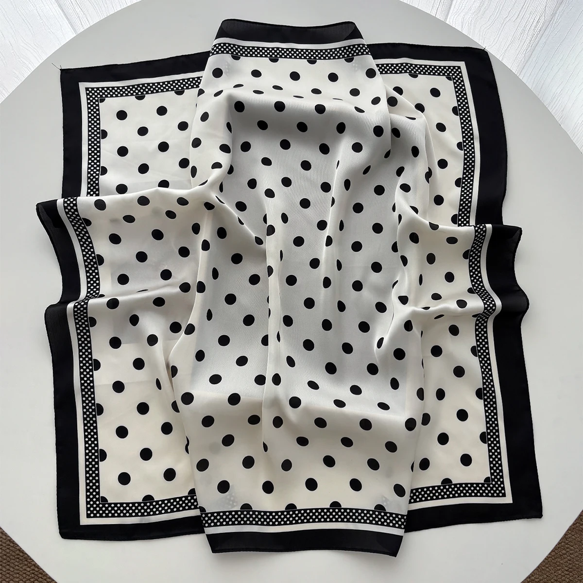 Women Elegant Soft Satin Squar - Silk Scarf Square ulasan dan harga