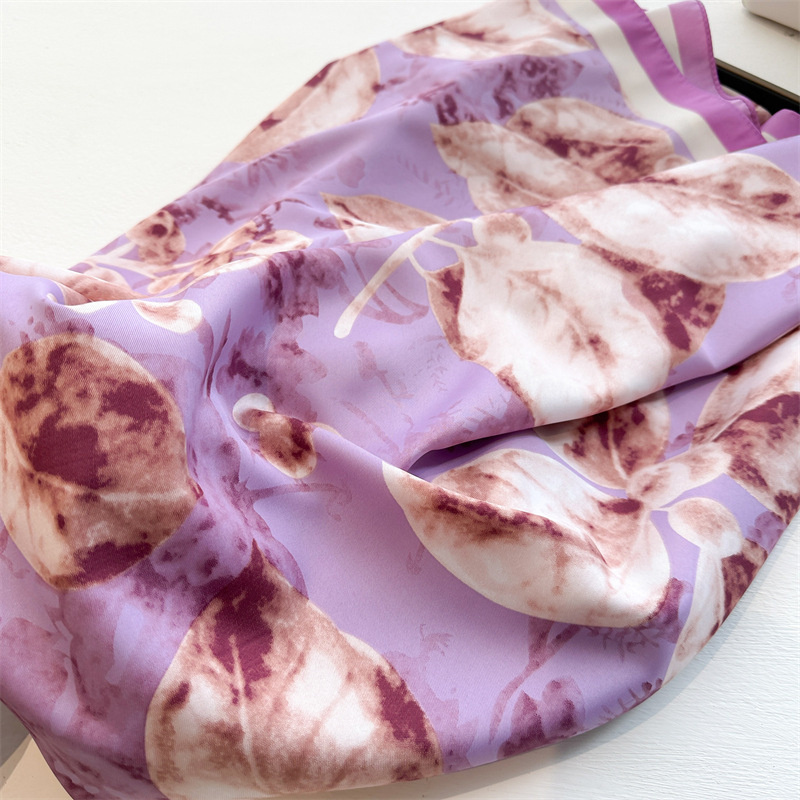 Retro 90cm Printed Large Squar - Silk Scarf Square ulasan dan harga